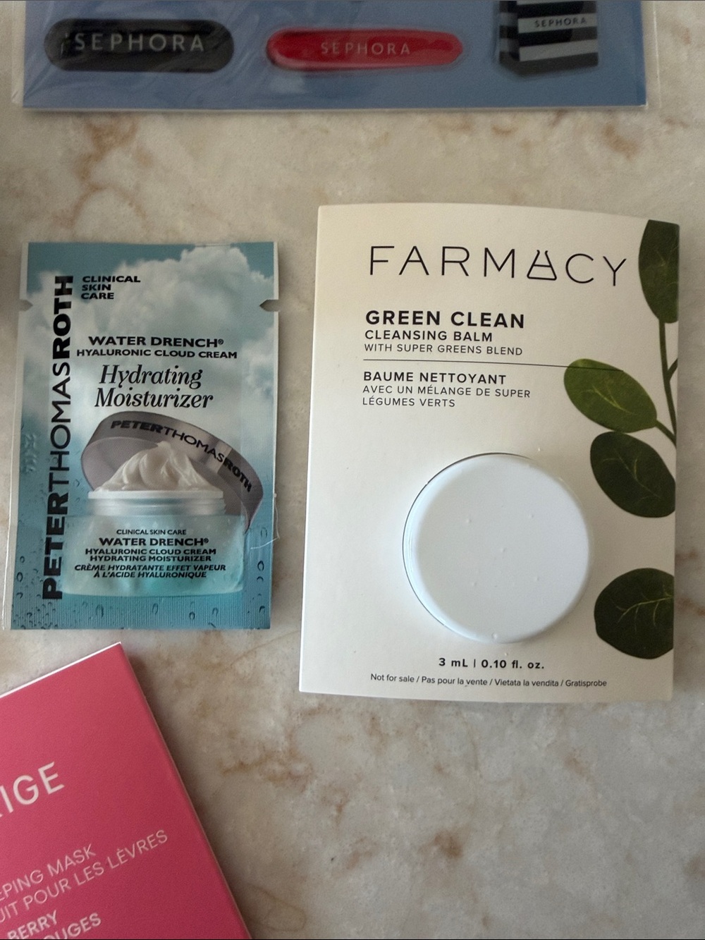Makeup, skin, and hair beauty travel samples with Sephora stickers - Picture 5 of 5